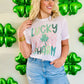 Lucky Charm Preppy Checkered Tee