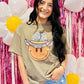 Leopard Cowboy Hat Happy Tee