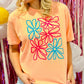 Doodle Hippie Flower Puff Tee