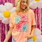 Doodle Hippie Flower Puff Tee