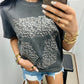 Longhorn Leopard Box Tee