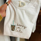Sorry I'm Late Iced Coffee Embroidered Tee