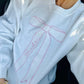 Pink Cursive Bride Bow Sweatshirt