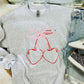 Cherry Heart Bow Sweatshirt