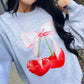 Cherry Heart's Bow DTF Sweatshirt