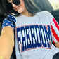 Freedom Varsity Curve Double Puff-Glitter Combo