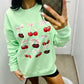 Distressed Cherry Bows Trio Stack DTF Sweatshirt