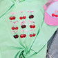 Distressed Cherry Bows Trio Stack DTF Sweatshirt
