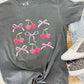 Cherry Bow's Trio Check Stack Tee