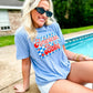 American Babe Checkered Retro Tee