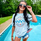 Land Of The Free Checkered America Tee