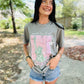 Sweet Land Of Liberty Pink DTF Tee