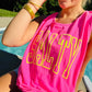 Salty Varsity Hollow Curved Puff Tank