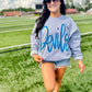 Custom Jumbo Cursive Puff Sweatshirt