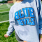 Custom Varsity Outlined Double Puff Sweatshirt