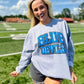 Custom Varsity Outlined Double Puff Sweatshirt