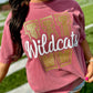 Varsity Glitter Letter Cursive Puff Graphic GAME20 Apparel