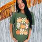 Funky Pumpkin Flower Box Collage DTF Tee