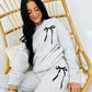 Puff Bow Sweatpants Set
