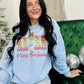Merry Christmas With Tree's In Chino Pots DTF SWSH