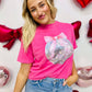Coquette Bow Disco ball DTF Tee