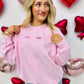 You Are So Loved Bow's Embroidered Sweatshirt