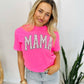 Mama Varsity Dalmation Dotted DTF Tee