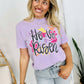 Hand Drawn He Is Risen Flowers DTF Tee