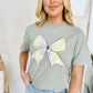 Mardi Gras Plaid Bow DTF Tee