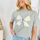 Mardi Gras Plaid Bow DTF Tee