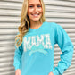 Teal Mama Chino Patch Sweatshirt