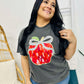 Brushstroke Apple Teacher DTF Tee