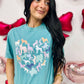 Pastel Dog Heart Collage DTF Tee