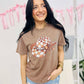 Checkered Cowboy Hat With Bow DTF Tee