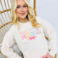 Mama Multi Color Bow Embroidered Sweatshirt