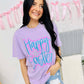 Happy Easter Double Puff/Glitter Tee