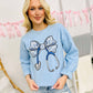 Blue Chino Stethoscope Bow DTF Sweatshirt