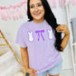 Peep Bow Trio Double Puff/Glitter Tee