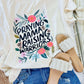 Praying Mama Raising Warriors Floral DTF