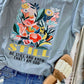 Be Still And Know Floral Box DTF Tee