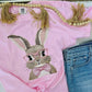 Faux Stich Bunny With Glasses DTF Design