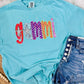 Custom Neon Preppy Multi DTF Tee