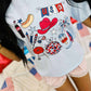 Patriotic Cookout Collage Graphic Tee