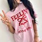Feeling Berry Good Metallic Puff Graphic Tee
