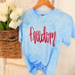Freedom Cursive Double Puff/Glitter Graphic Tee
