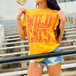 Custom Hollow Varsity Stacked Puff Graphic Tee