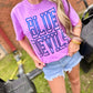 Custom Hollow Varsity Stacked Puff Graphic Tee