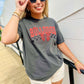Custom Striped Bow Mascot Graphic Tee
