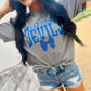 Custom Bow Let's go Mascot Graphic Tee