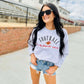 Football Is My Favorite Season Embroidered Sweatshirt